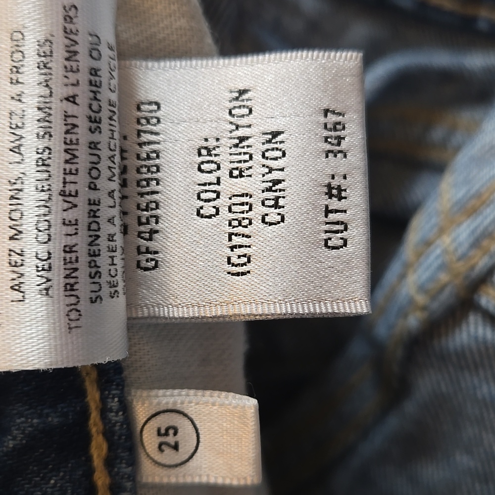 GRLFRND The Cassidy Straight Leg Blue Jeans Size 25 - Picture 16 of 16